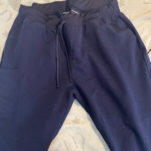 Mandala navy jogger scrub pants